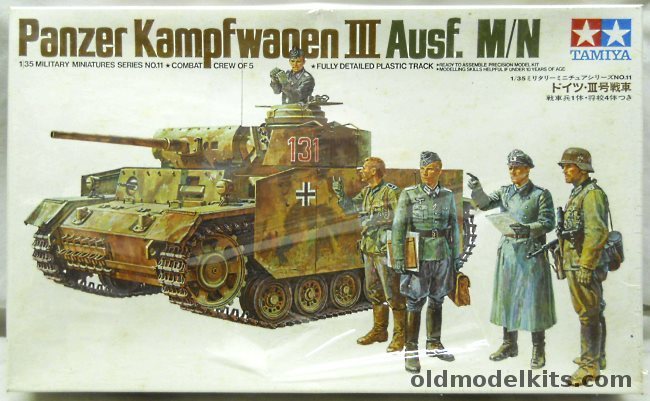 Tamiya 1/35 Panzer Kampfwagen III Ausf. M/N, 35011 plastic model kit